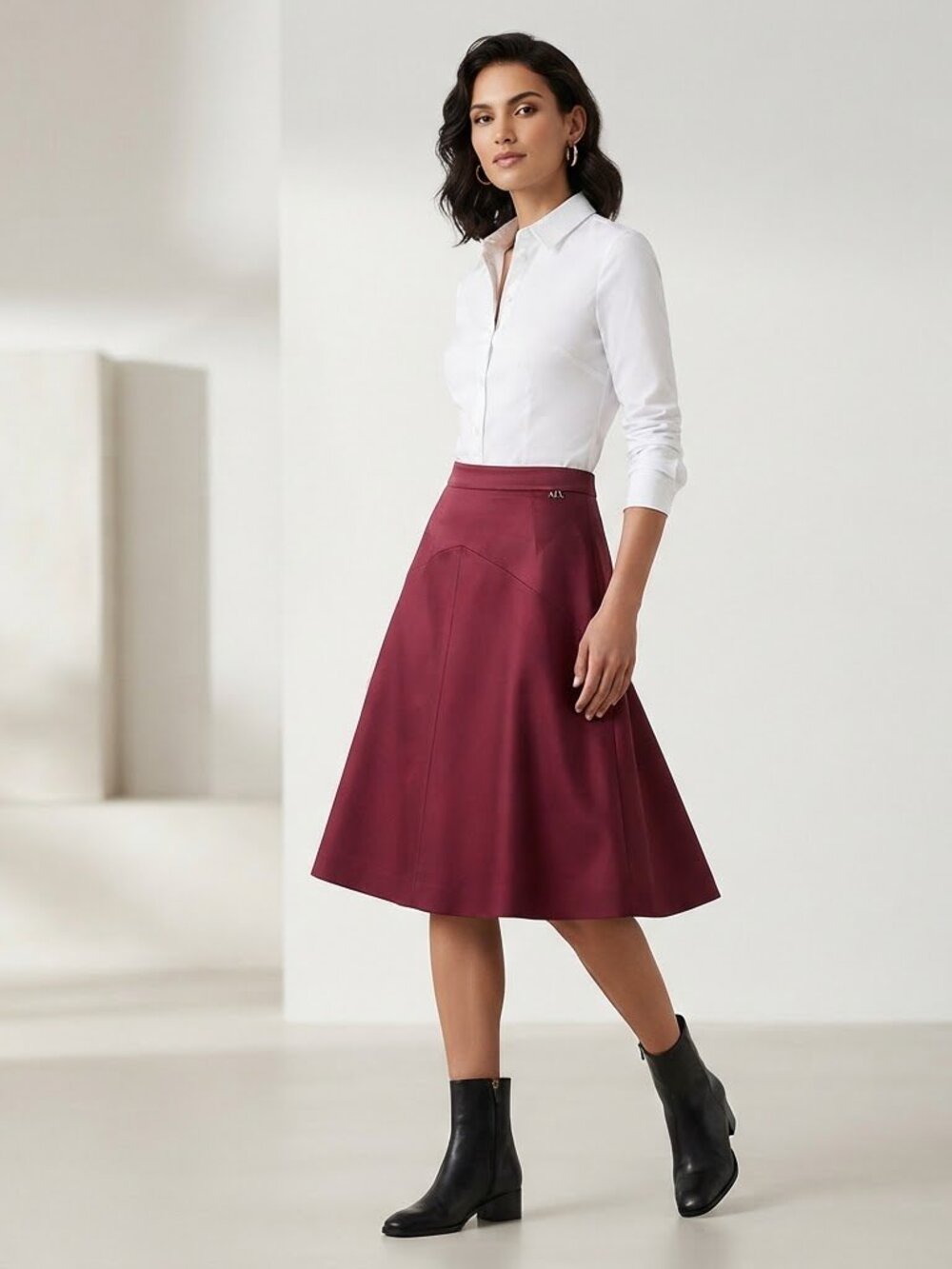Armani‎ Exchange Red Skirt Size 2